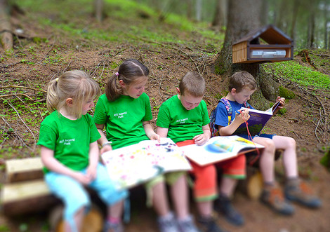 Bücher auf Wanderschaft